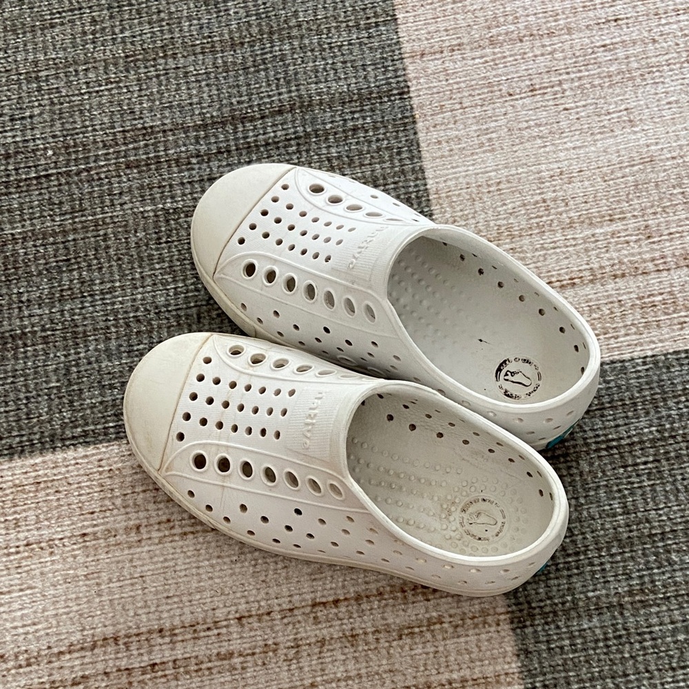 Kids White Slip-On Shoes